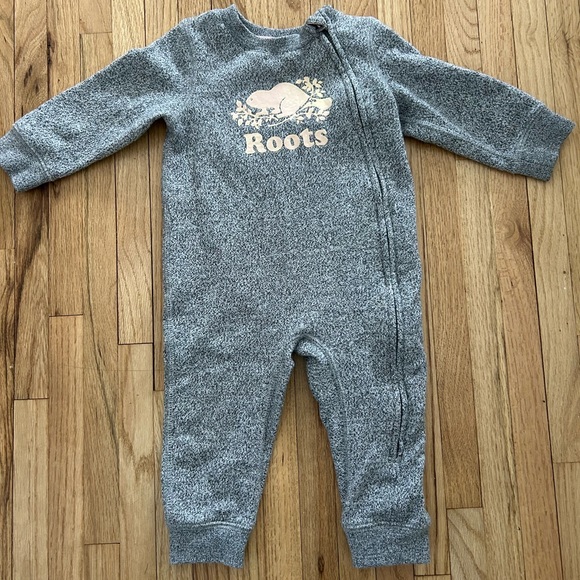 Roots Other - Roots Gray Cozy Footies One Piece